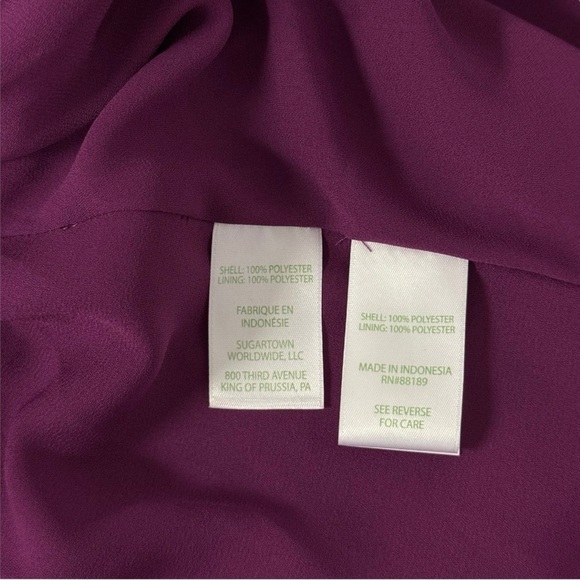 NWT Lilly Pulitzer Deacon Dress Sz 8 V-Neck Cherry Purple Event - Picture 13 of 15